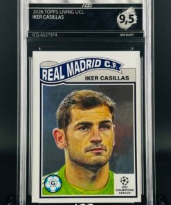 Otra vista de Cromo Iker Casillas Topps Living · GEM MINT 9,5 · Inception Card Grading · ICG · Sports Cards · TCG