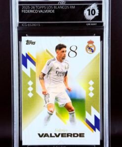 Otra vista de Cromo Fede Valverde Topps Los Blancos Real Madrid · GEM MINT 10 · Inception Card Grading · ICG · Sports Cards · TCG