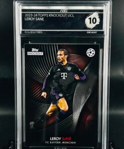 Otra vista de Cromo de fútbol Leroy Sane Topps Knockout · GM MINT 10· Inception Card Grading · ICG · Sports Cards · TCG