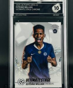 Fotografía de Cromo Estevao Willian Topps Chrome · GEM MINT 10 · Inception Card Grading · ICG · Sports Cards · TCG