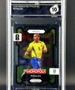 Fotografía de Cromo Ronaldo Nazario Panini Fifa World Cup Monopoly GEM MINT 10 · Inception Card Grading · ICG · Sports Cards · TCG