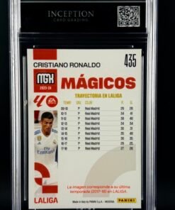 Otra vista de Cromo Cristiano Ronaldo Panini Megacracks MINT 9 · Inception Card Grading · ICG · Sports Cards · TCG