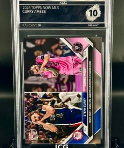 Otra vista de Cromo de fútbol Steph Curry / Lionel Messi · GM MINT 10 · Inception Card Grading · ICG · Sports Cards · TCG