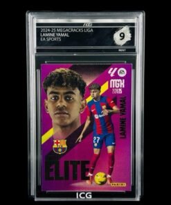 Otra vista de Cromo Lamine Yamal Panini Megacracks MINT 9 · Inception Card Grading · ICG · Sports Cards · TCG