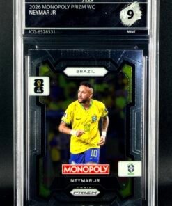 Otra vista de Cromo Neymar JR Panini Monopoly MINT 9 · Inception Card Grading · ICG · Sports Cards · TCG