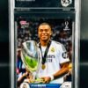 Fotografía de Cromo de fútbol Kylian Mbappe Topps Now First Trophy · GM MINT 9,5 · Inception Card Grading · ICG · Sports Cards · TCG