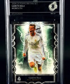Otra vista de Cromo Gareth Bale Topps Real Madrid Team Set Monolith Near MINT 8 · Inception Card Grading · ICG · Sports Cards · TCG