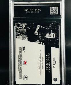Otra vista de Cromo de fútbol Oscar Gloukh Rookie Topps Simplicidad · MINT 9 · Inception Card Grading · ICG · Sports Cards · TCG