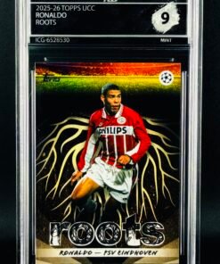 Otra vista de Cromo Ronaldo TOPPS UCC ROOTS MINT 9 · Inception Card Grading · ICG · Sports Cards · TCG