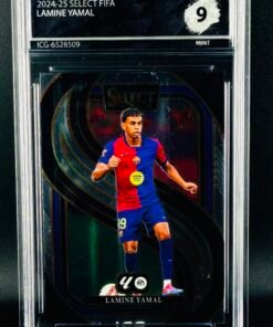 Fotografía de Cromo Lamine Yamal Panini Select MINT 9 · Inception Card Grading · ICG · Sports Cards · TCG