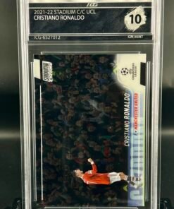 Fotografía de Cromo de fútbol Cristiano Ronaldo Topps Stadium · GM MINT 10 · Inception Card Grading · ICG · Sports Cards · TCG