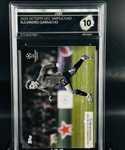 Otra vista de Cromo de fútbol Alejandro Garnacho Topps Simplicidad · GM MINT 10 · Inception Card Grading · ICG · Sports Cards · TCG