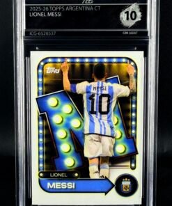 Otra vista de Cromo Lionel Messi TOPPS Argentina Collector Tin GEM MINT 10 · Inception Card Grading · ICG · Sports Cards · TCG