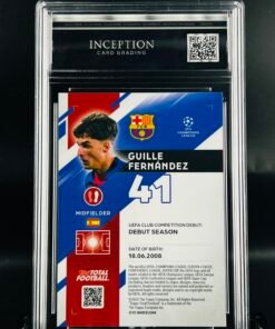 Otra vista de Cromo de fútbol Guille Fernandez Rookie Topps TTF /25 · GM MINT 10· Inception Card Grading · ICG · Sports Cards · TCG