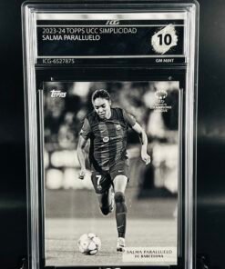 Fotografía de Cromo de fútbol Salma Paralluelo Topps Simplicidad · GEM MINT 10 · Inception Card Grading · ICG · Sports Cards · TCG