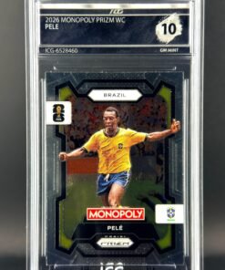 Otra vista de Cromo Pele Panini Fifa World Cup Monopoly GEM MINT 10 · Inception Card Grading · ICG · Sports Cards · TCG