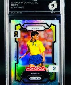 Otra vista de Cromo Bebeto Panini Monopoly Silver Prizm GEM MINT 10 · Inception Card Grading · ICG · Sports Cards · TCG