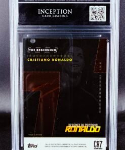 Otra vista de Cromo Cristiano Ronaldo x TOPPS GEM MINT 10 · Inception Card Grading · ICG · Sports Cards · TCG