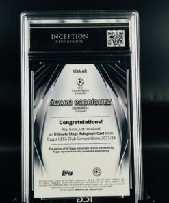 Otra vista de Cromo de fútbol Autógrafo Álvaro Rodriguez · MINT 10 · Inception Card Grading · ICG · Sports Cards · TCG