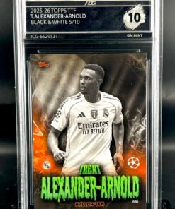 Fotografía de Cromo de fútbol Trent Alexander Arnold /10 TOPPS TTF · GM MINT 10· Inception Card Grading · ICG · Sports Cards · TCG