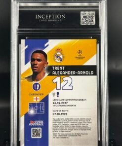 Otra vista de Cromo de fútbol Trent Alexander Arnold /10 TOPPS TTF · GM MINT 10· Inception Card Grading · ICG · Sports Cards · TCG