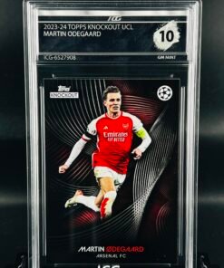 Fotografía de Cromo de fútbol Martin Odegaard Topps Knockout · GM MINT 10· Inception Card Grading · ICG · Sports Cards · TCG