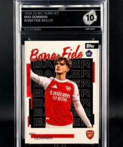 Otra vista de Cromo Max Dowman Bona Fide Baller Rookie Topps GEM MINT 10 · Inception Card Grading · ICG · Sports Cards · TCG