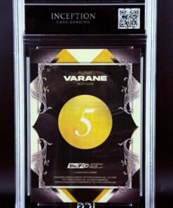 Otra vista de Cromo Varane Portrait Posers Topps Los Blancos Real Madrid · GEM MINT 10 · Inception Card Grading · ICG · Sports Cards · TCG