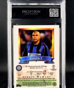 Otra vista de Cromo Ronaldo Nazario Topps GEM MINT 10 · Inception Card Grading · ICG · Sports Cards · TCG