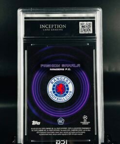 Otra vista de Cromo de fútbol Autógrafo Fashion Sakala 1/25 First Print Rookie card · MINT 10 · Inception Card Grading · ICG · Sports Cards · TCG