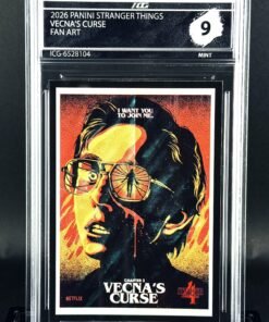 Cromo Vecna Fan Art · Stranger Things · Panini · MINT 9 · Inception Card Grading · ICG · Sports Cards · TCG