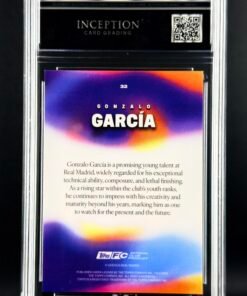 Otra vista de Cromo Gonzalo Garcia Futuro Topps Los Blancos Real Madrid · GEM MINT 10 · Inception Card Grading · ICG · Sports Cards · TCG