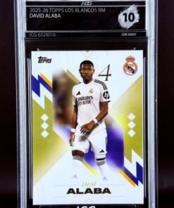 Fotografía de Cromo David Alaba Topps Los Blancos Real Madrid · GEM MINT 10 · Inception Card Grading · ICG · Sports Cards · TCG