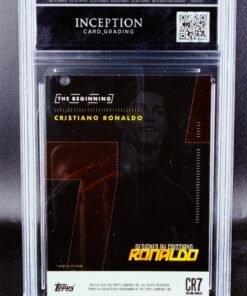 Otra vista de Cromo Cristiano Ronaldo x TOPPS GEM MINT 10 · Inception Card Grading · ICG · Sports Cards · TCG