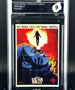 Cromo Dear Billy Fan Art · Stranger Things · Panini · MINT 9 · Inception Card Grading · ICG · Sports Cards · TCG