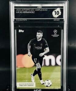 Fotografía de Cromo de fútbol Lucas Hernandez Topps Simplicidad · GM MINT 10· Inception Card Grading · ICG · Sports Cards · TCG