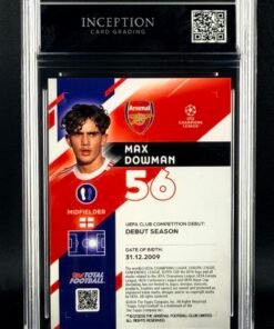 Otra vista de Cromo Max Dowman Topps TTF /99 GEM MINT 10 · Inception Card Grading · ICG · Sports Cards · TCG