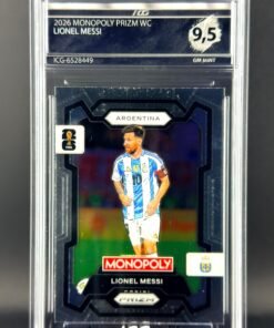 Otra vista de Cromo Lionel Messi Panini Fifa World Cup Monopoly GEM MINT 9,5 · Inception Card Grading · ICG · Sports Cards · TCG