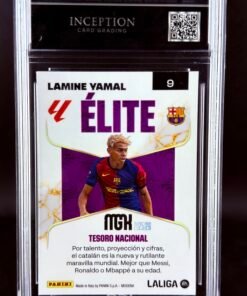 Otra vista de Cromo Lamine Yamal Panini Megacracks GEM MINT 9,5 · Inception Card Grading · ICG · Sports Cards · TCG