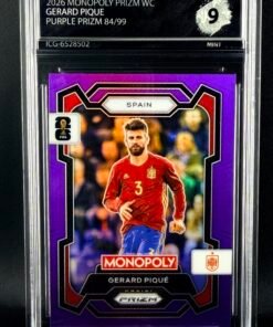 Otra vista de Cromo Piqué Panini Monopoly Purple Prizm /99 MINT 9 · Inception Card Grading · ICG · Sports Cards · TCG