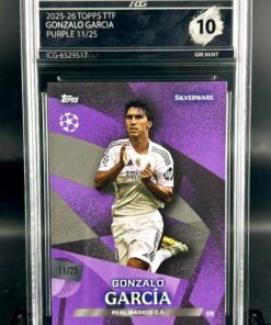 Fotografía de Cromo de fútbol Gonzalo Garcia /25 TOPPS TTF · GM MINT 10· Inception Card Grading · ICG · Sports Cards · TCG