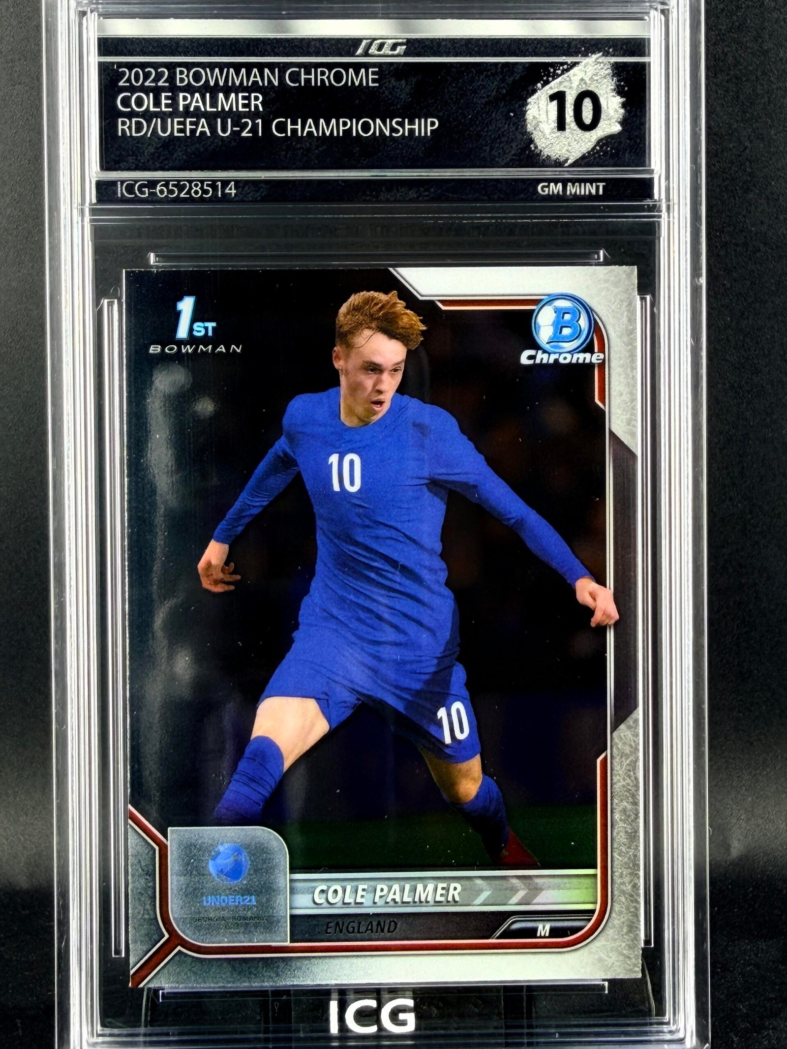 Fotografía de Cromo Cole Palmer Gem MINT 10 · Inception Card Grading · ICG · Sports Cards · TCG