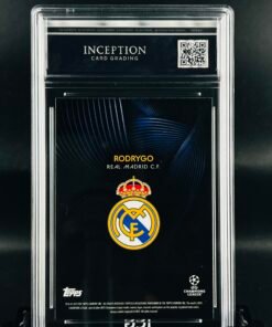 Otra vista de Cromo de fútbol Rodrygo Topps Knockout · GM MINT 10· Inception Card Grading · ICG · Sports Cards · TCG