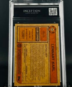 Otra vista de Cromo Lennart Karl Rookie Topps Living · GEM MINT 10 · Inception Card Grading · ICG · Sports Cards · TCG
