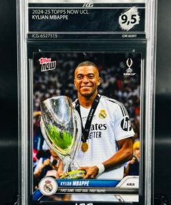 Otra vista de Cromo de fútbol Kylian Mbappe Topps Now First Trophy · GM MINT 9,5 · Inception Card Grading · ICG · Sports Cards · TCG