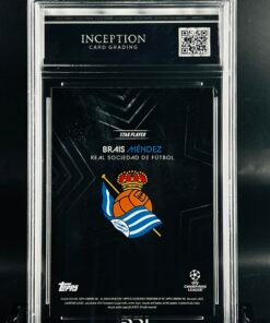 Otra vista de Cromo de fútbol Brais Mendez Topps Knockout · GEM MINT 10 · Inception Card Grading · ICG · Sports Cards · TCG