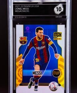 Fotografía de Cromo Lionel Messi Panini Megacracks GEM MINT 10 · Inception Card Grading · ICG · Sports Cards · TCG