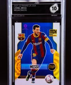 Otra vista de Cromo Lionel Messi Panini Megacracks GEM MINT 10 · Inception Card Grading · ICG · Sports Cards · TCG