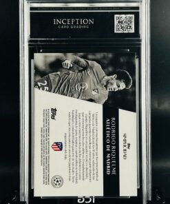 Otra vista de Cromo de fútbol Rodrigo Riquelme Topps Simplicidad · MINT 9 · Inception Card Grading · ICG · Sports Cards · TCG
