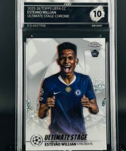 Otra vista de Cromo Estevao Willian Topps Chrome · GEM MINT 10 · Inception Card Grading · ICG · Sports Cards · TCG